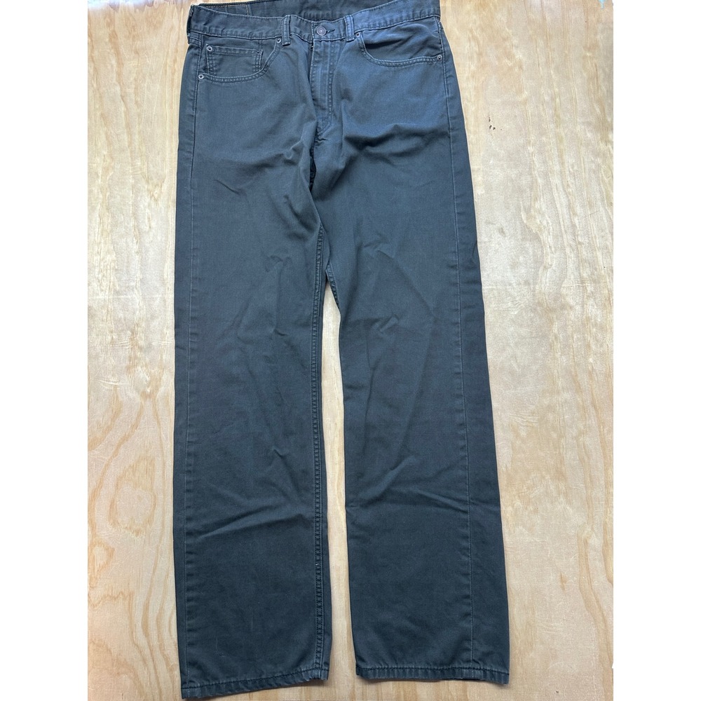 Levis 505 Regular Fit Jeans Mens 36x34 Charcoal Gray Straight Leg‎ 00505-0716